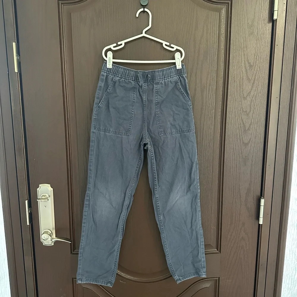 3/$15 H&M Boys Dark Gray Cargo Pants Large Pocket Casual Pants Size 10Y